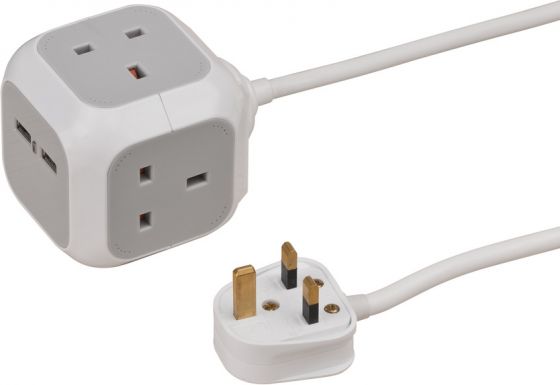 BRENNENSTUHL CUBE 3M 3PLUGS 2USB