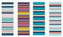 PLASTIC MAT STRIPE 4 COLORS 180X70CM