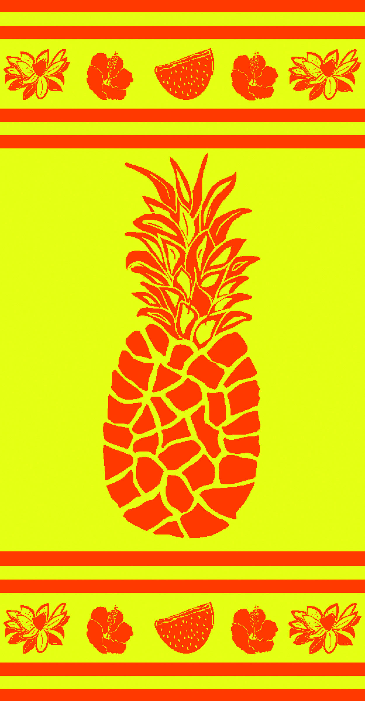 BEACH TOWEL PINEAPPLE 86X160CM