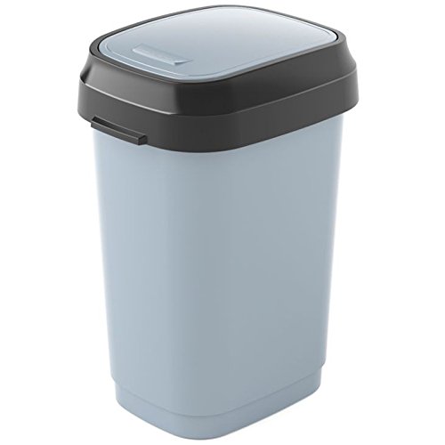 KIS DUAL SWING BIN S 10L GREY