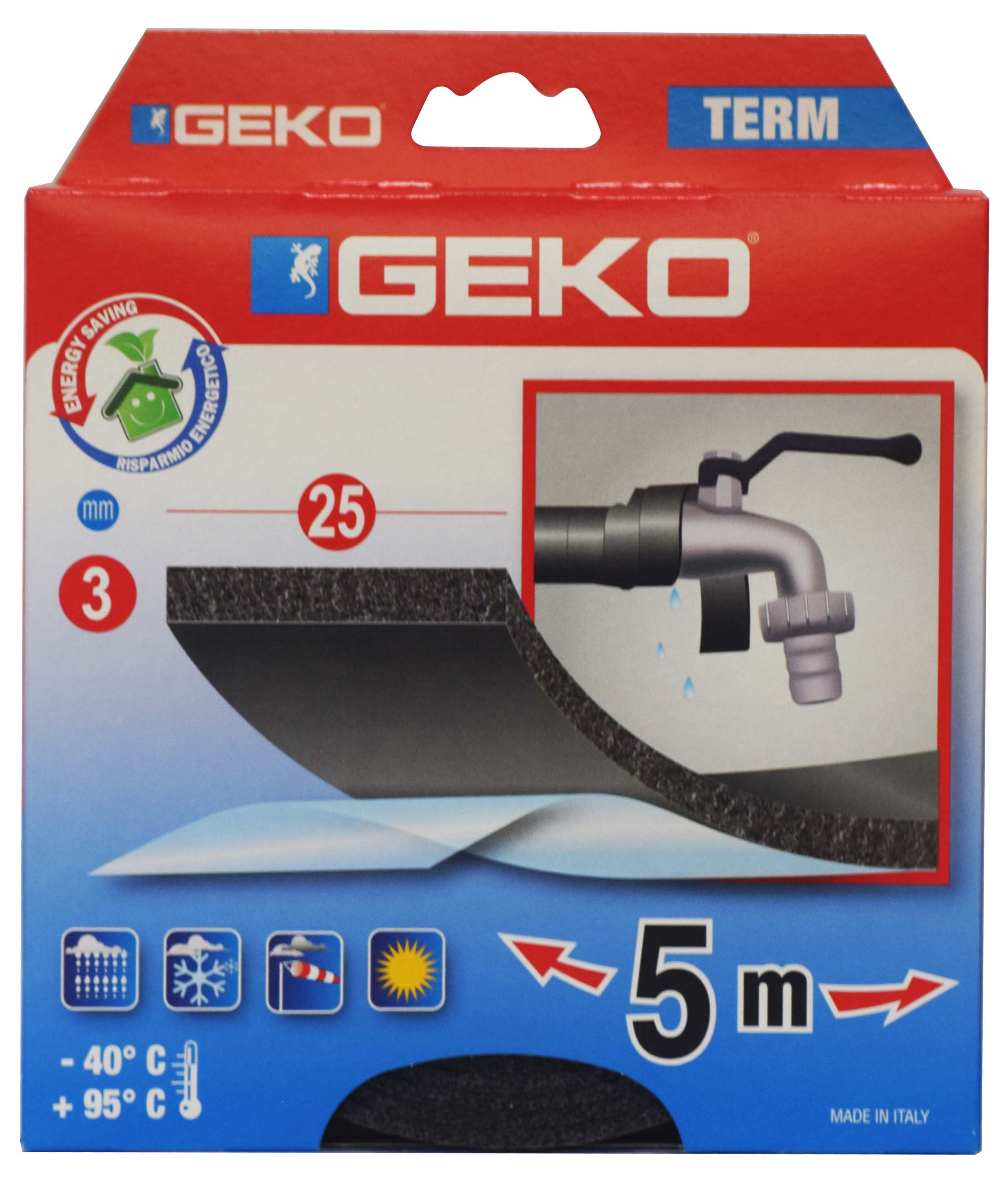 GEKO-TERM STRIP GREY 15MMX5M