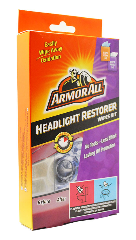 ARMOR ALL HEADLIGHT RESTORER WIPES KIT