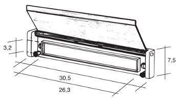 MAIL BOX TRAY BLACK 23CFRNE