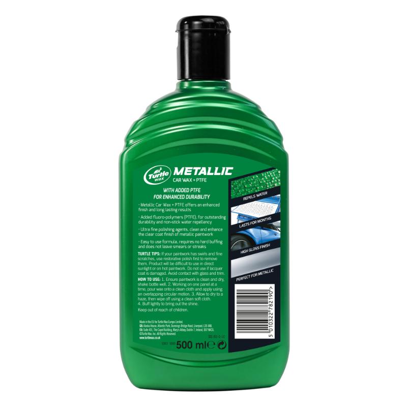 TURTLE WAX METALLIC WAX PTFE 500ML