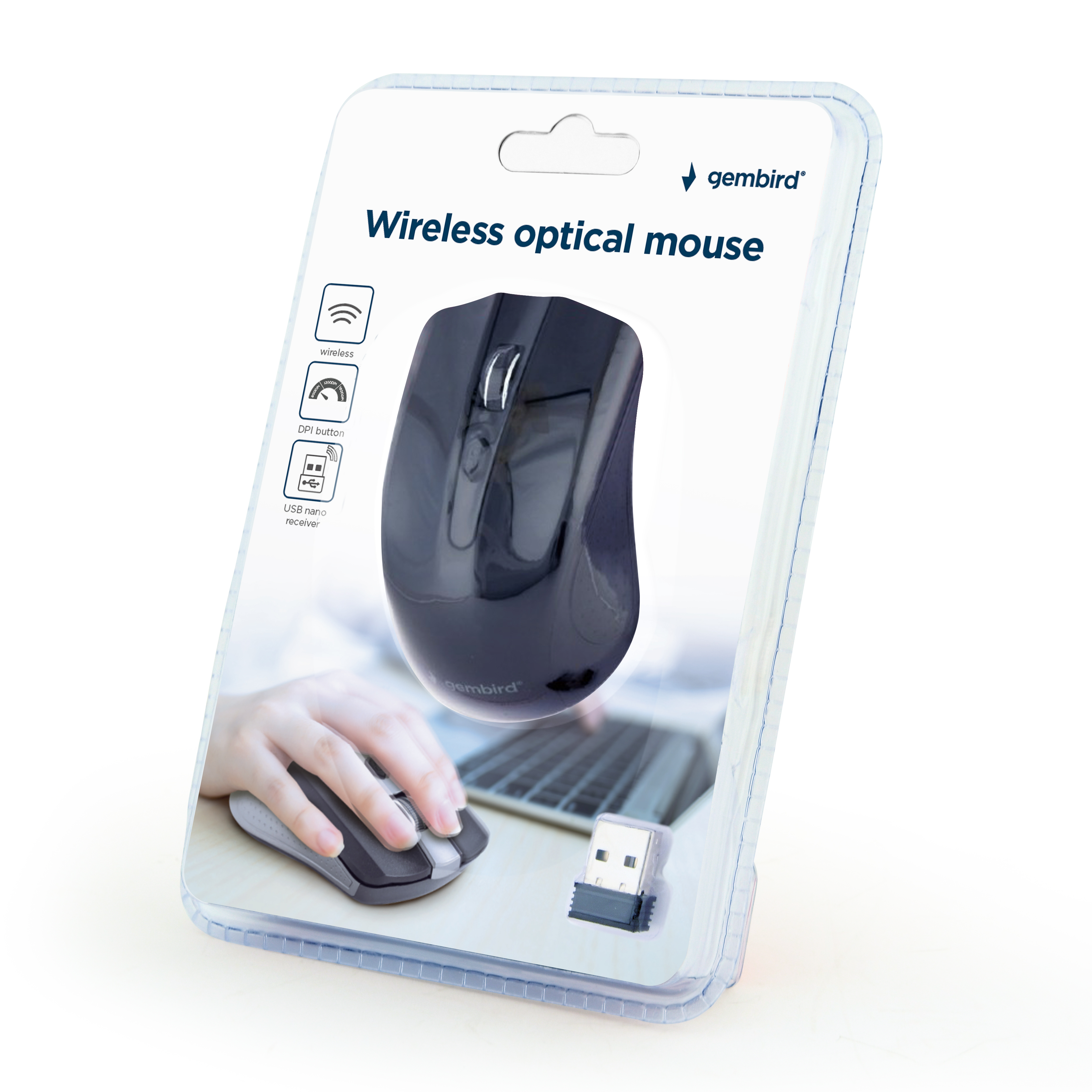 GEMBIRD WIRELESS OPTICAL MOUSE BLACK