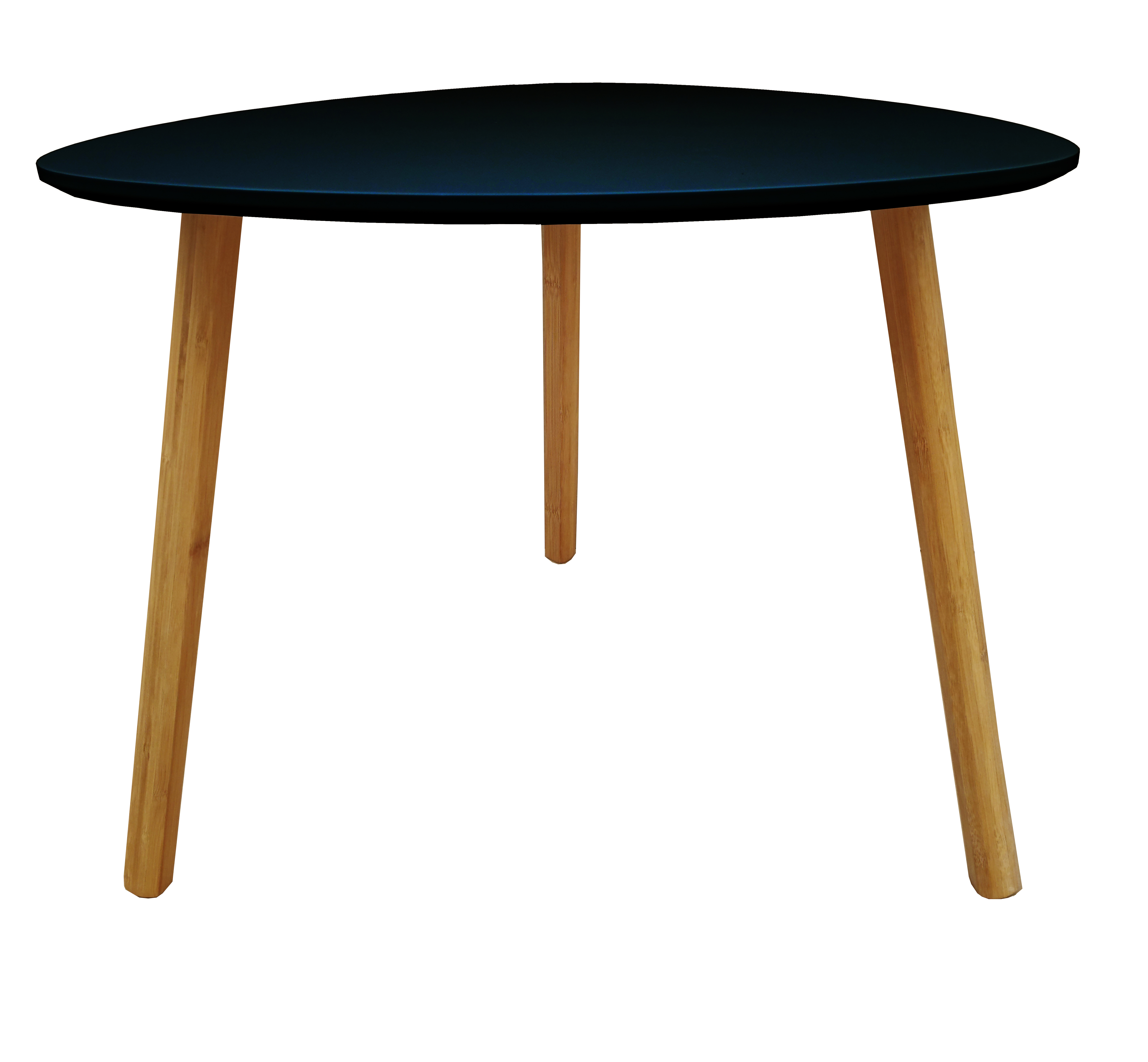 TRIANGLE TABLE BLACK 55 X 55 X 45CM