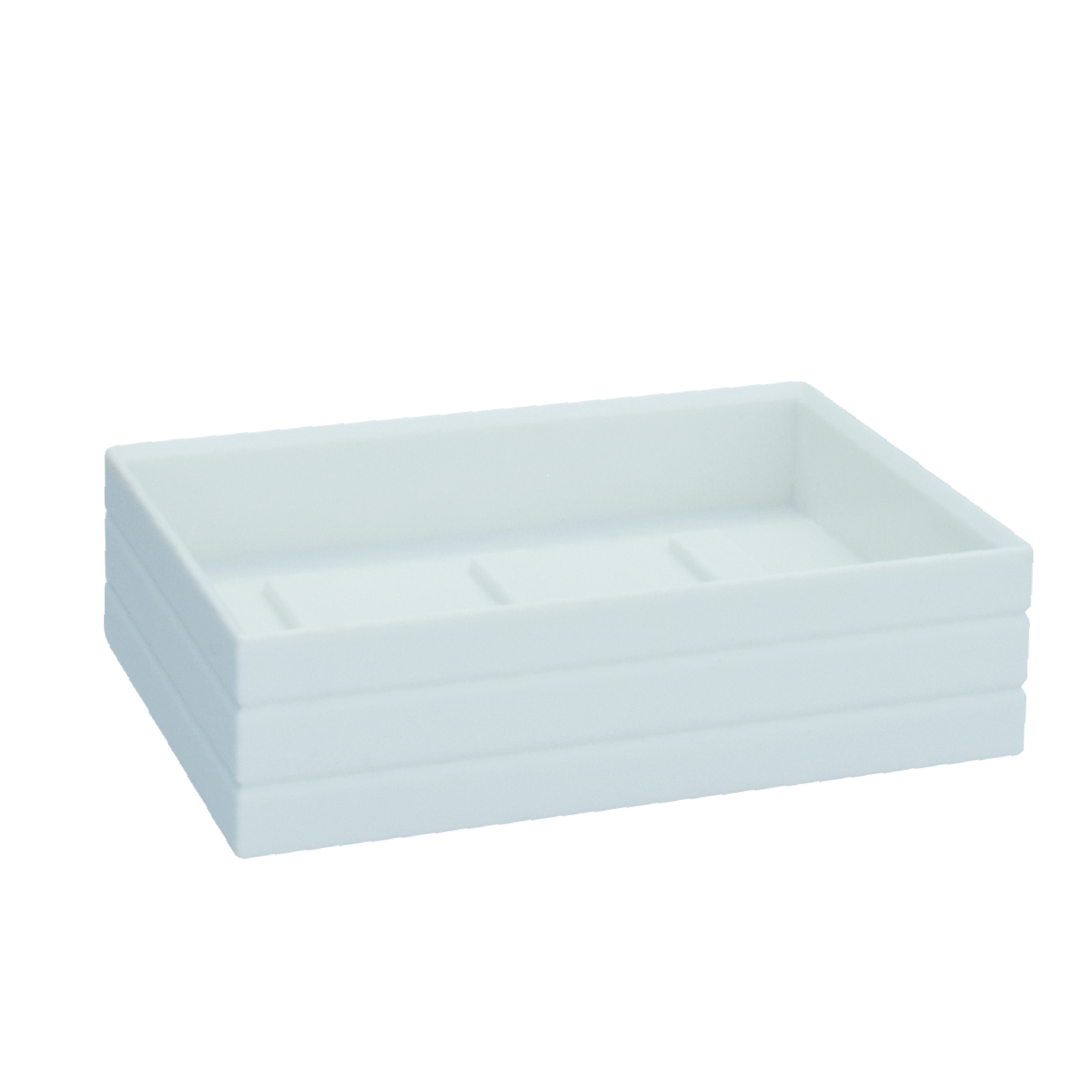 IDROBRIC STYLE SOAP DISH  WHITE ABS