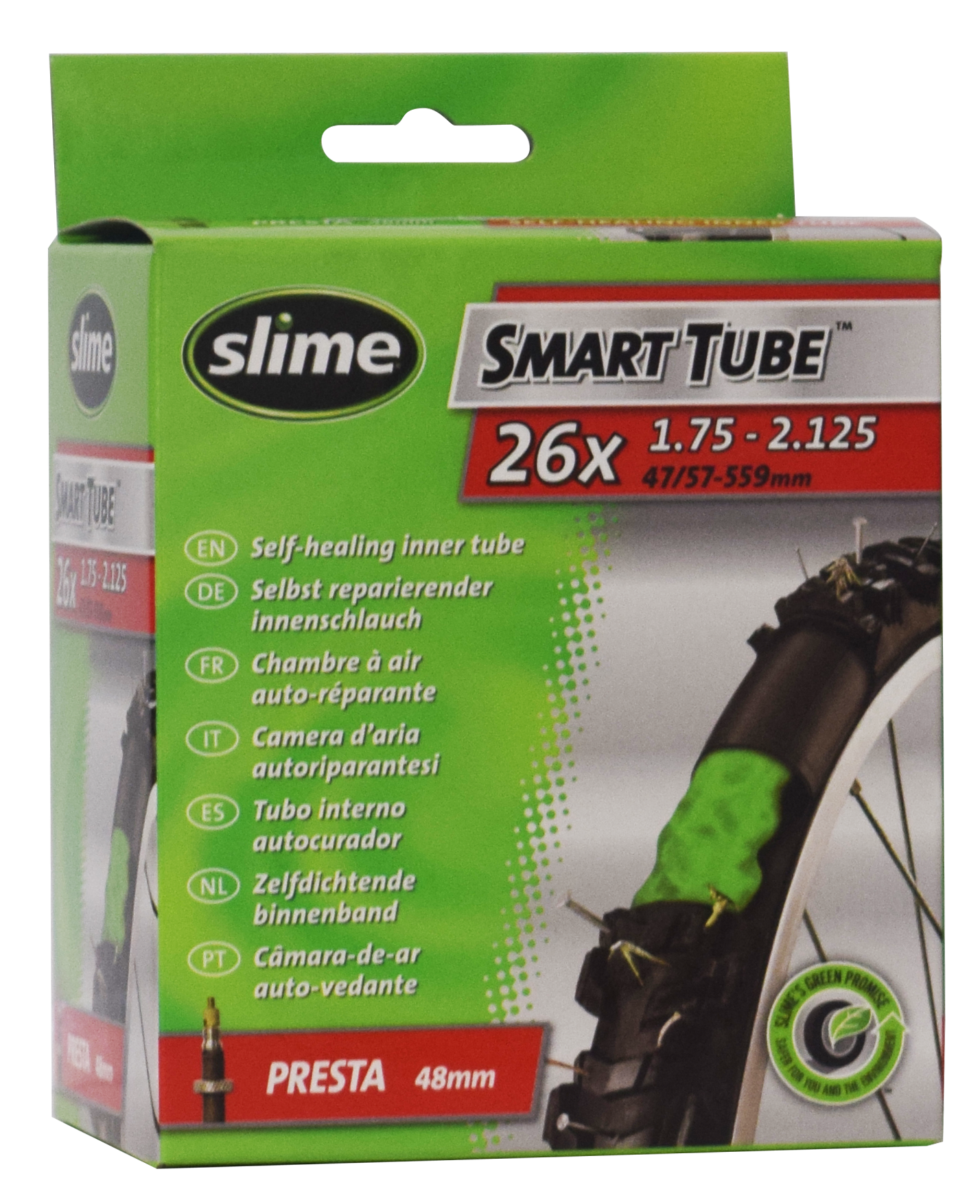 SLIME SMART TUBE PRESTA 26x1.75-2.125''