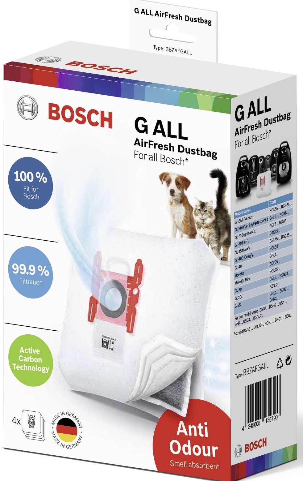 BOSCH VACUUM BAGS PETS