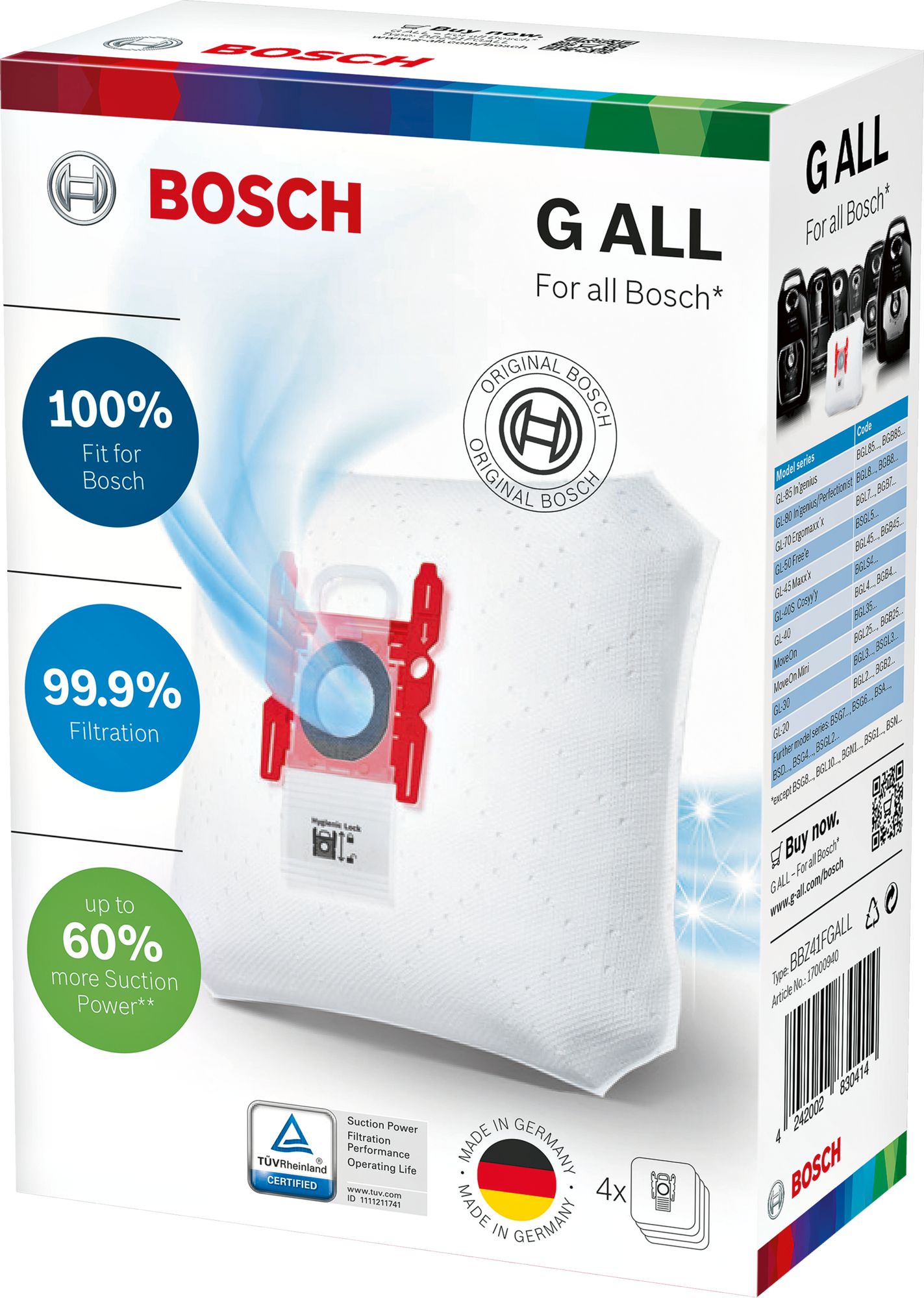 BOSCH VACUUM BAGS