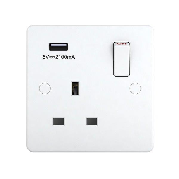 SINGLE SOCKET USB 2.1AMP 