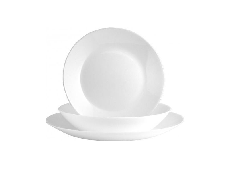 LUMINARC DIWALI SALAD BOWL 21CM 2LT WHITE