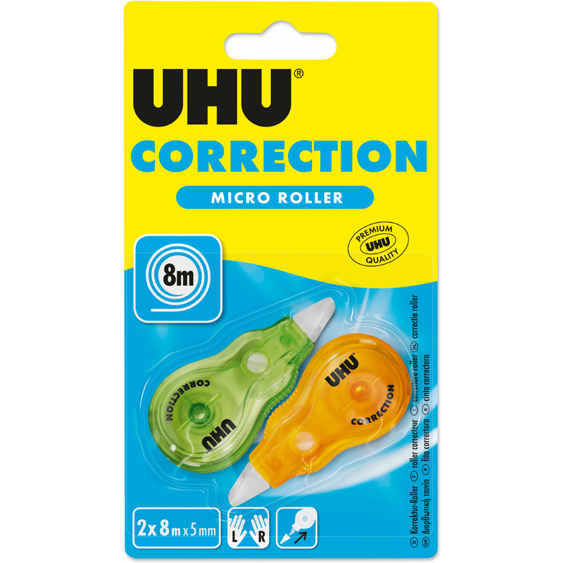 UHU CORRECTION MICRO ROLLER 2PCS 5MMX8M