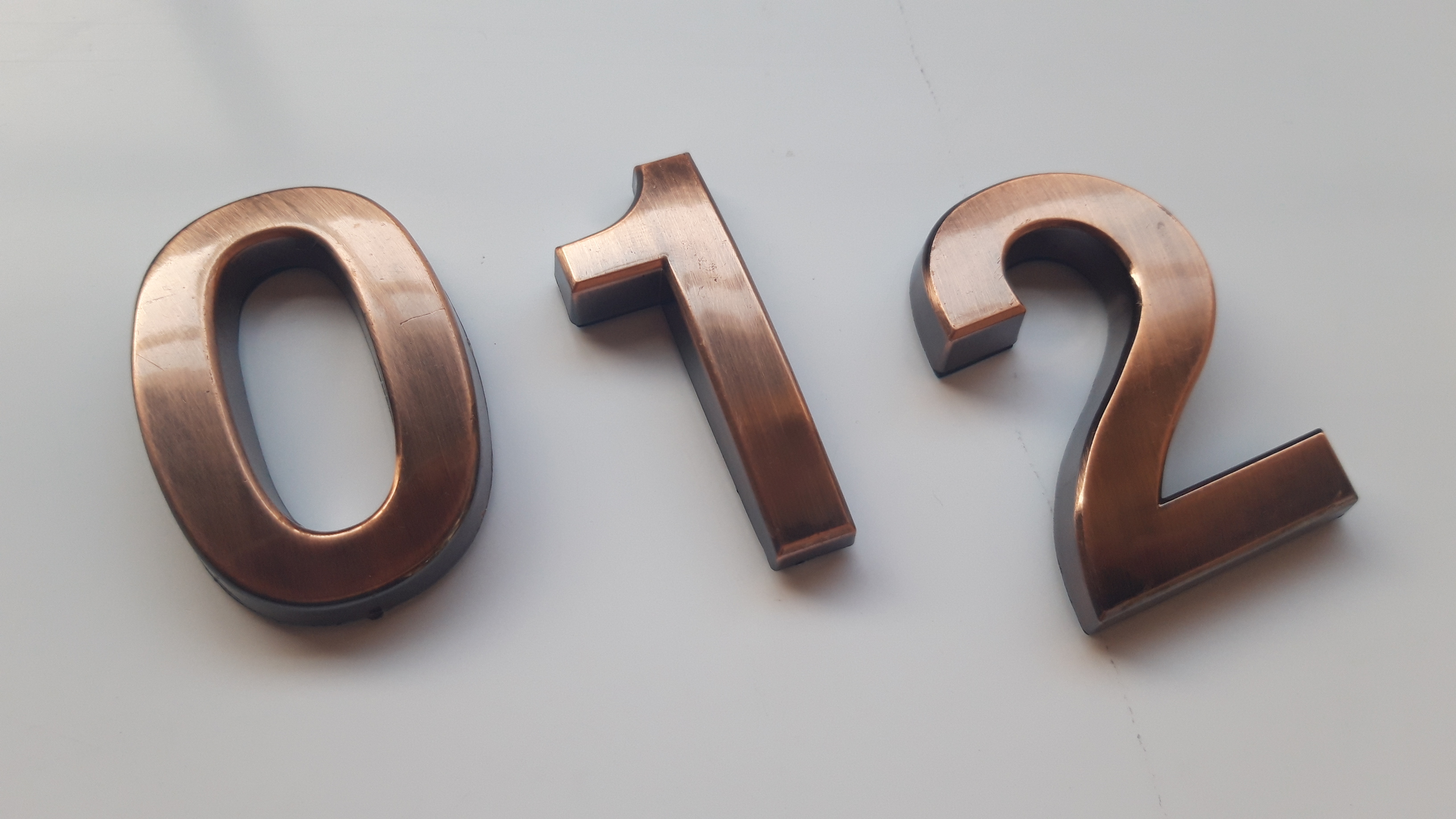 3D BRONZE NUMBERS