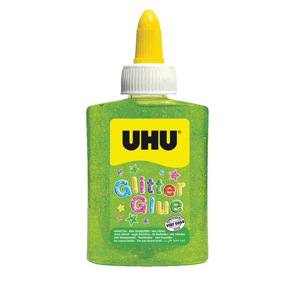 UHU GLITTER GLUE GREEN 88,5ML