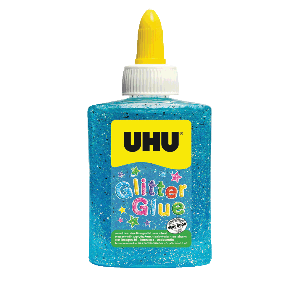 UHU GLITTER GLUE BLUE 88,5ML