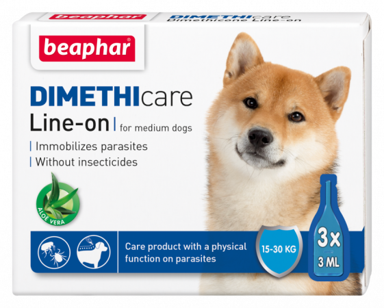 BEAPHAR FLEA&TICK DIMETHICARE M DOG X3