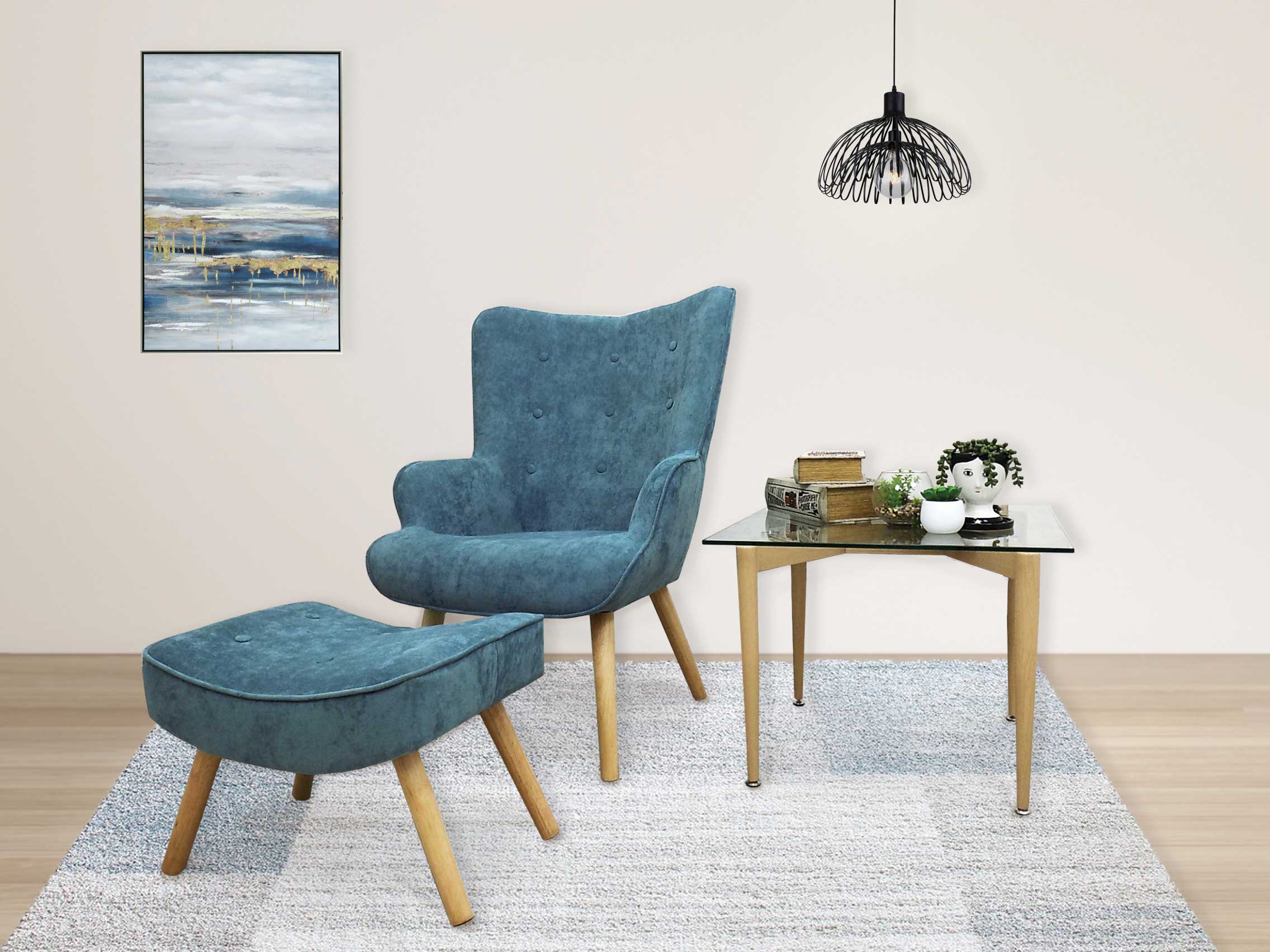 NATALY ARMCHAIR BLUE