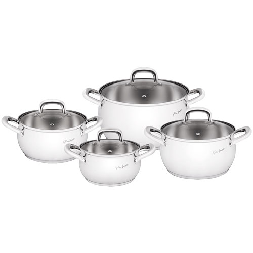 LAMART 4X FIRST QUALITY STAINLESS STEEL CASSEROLE SET