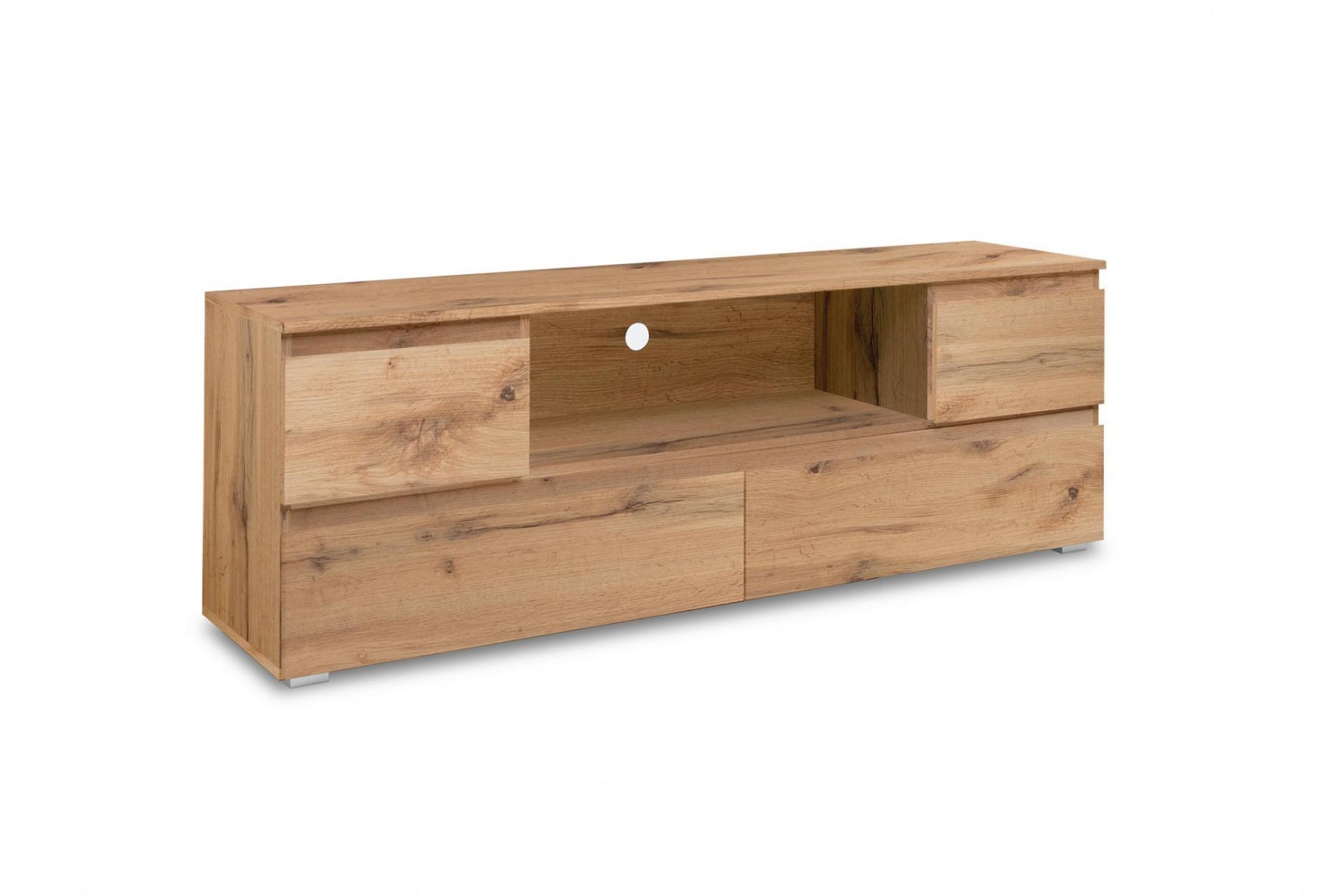 FINORI 02639 IMAGE TV BOARD WITH 4 DRAWERS OAK 160CM X 55CM X40CM