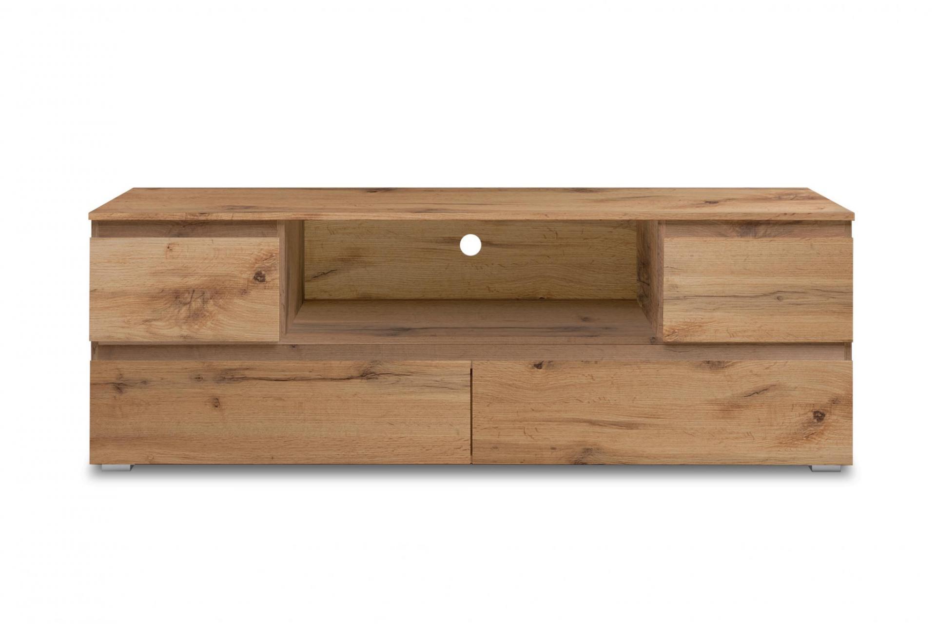 FINORI 02639 IMAGE TV BOARD WITH 4 DRAWERS OAK 160CM X 55CM X40CM