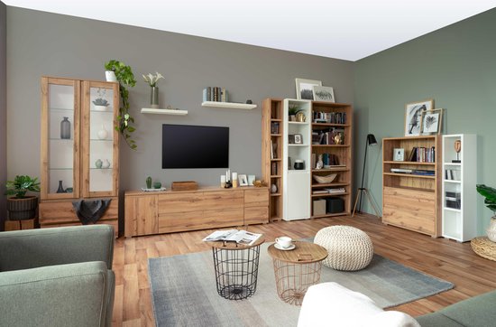 FINORI 02639 IMAGE TV BOARD WITH 4 DRAWERS OAK 160CM X 55CM X40CM