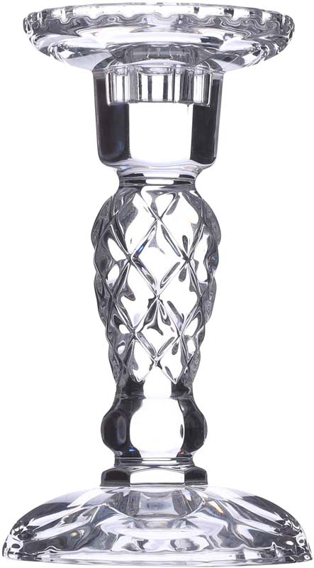 BOHEMIA DIAMOND CANDLESTICK 15.4CM