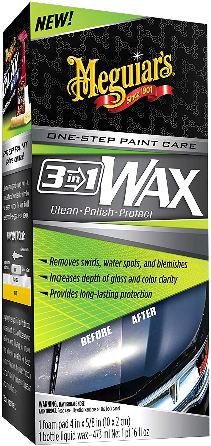 MEGUIARS G191016 3-IN-1 WAX KIT 473ML