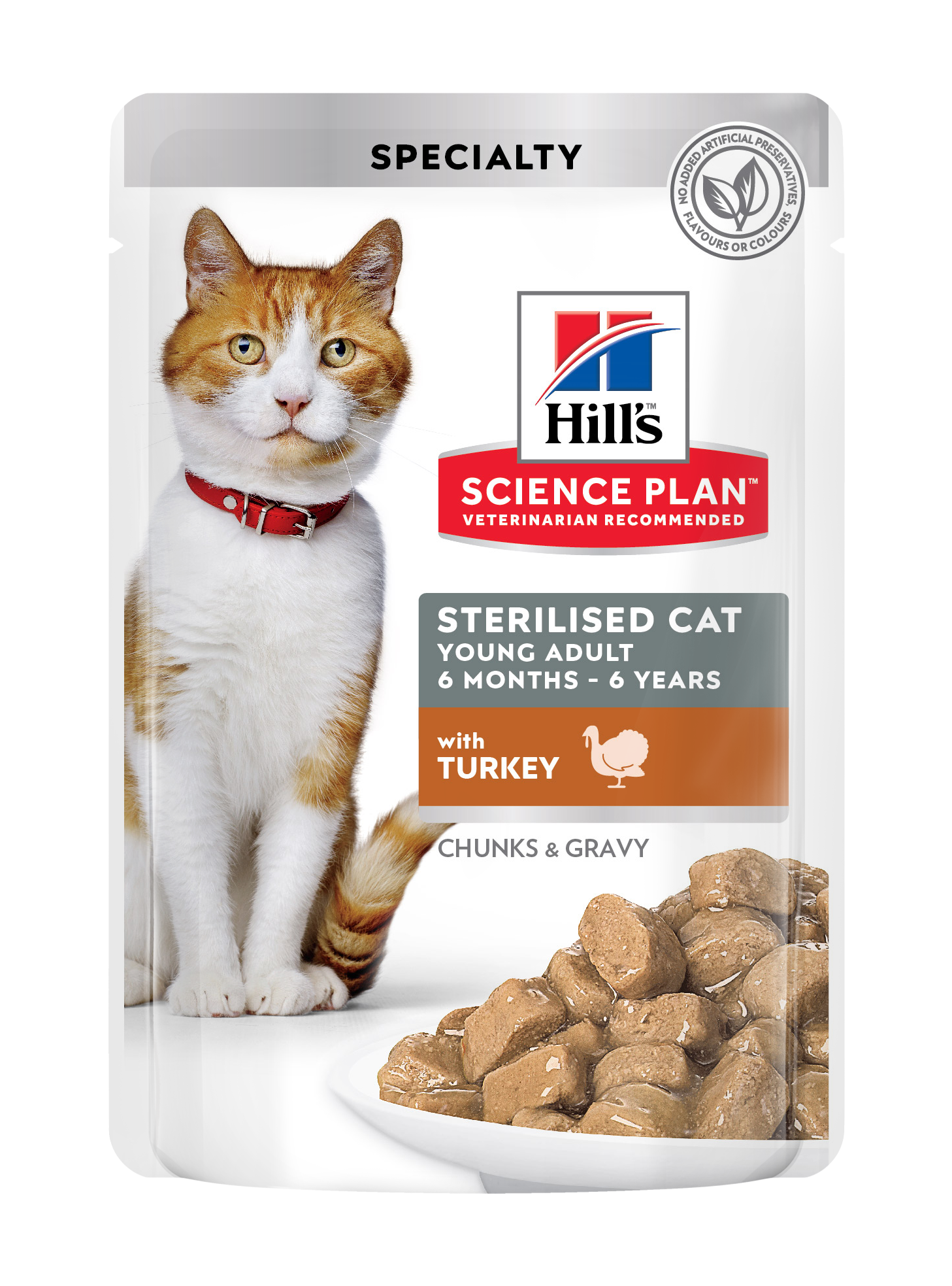 SCIENCE PLAN FELINE YOUNG ADULT STERILIZED TURKEY POUCH 85GR