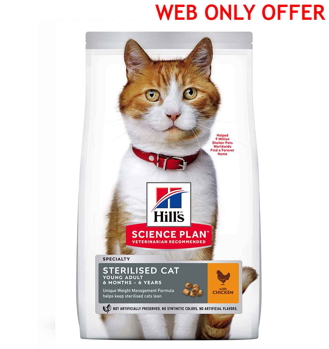 HILLS SCIENCE PLAN STERILISED CAT YOUNG ADULT CHICKEN 3KG