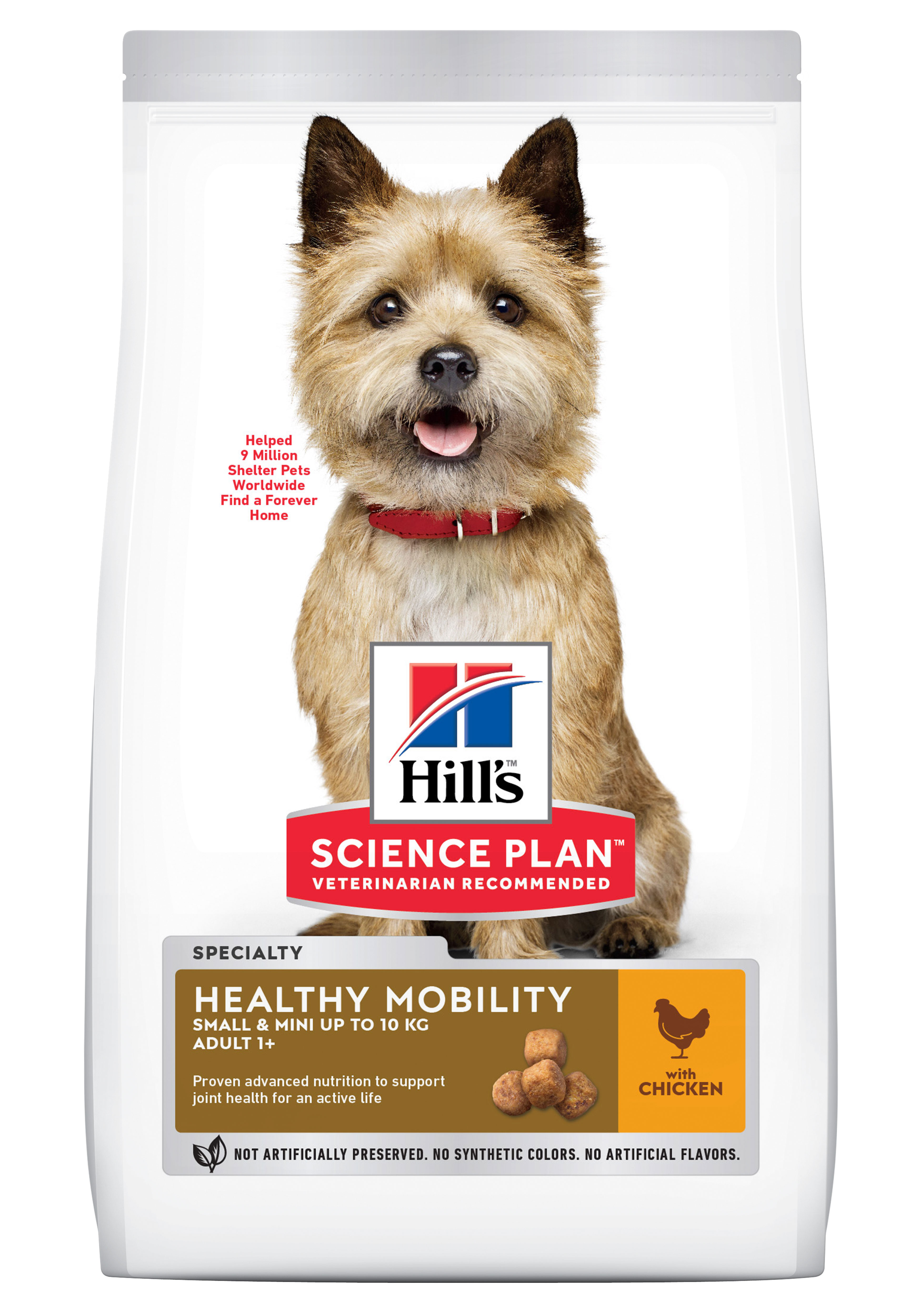 HILLS SCIENCE PLAN ADULT DOG HEALTHY MOBILITY SMALL & MINI CHICKEN 1.5KG