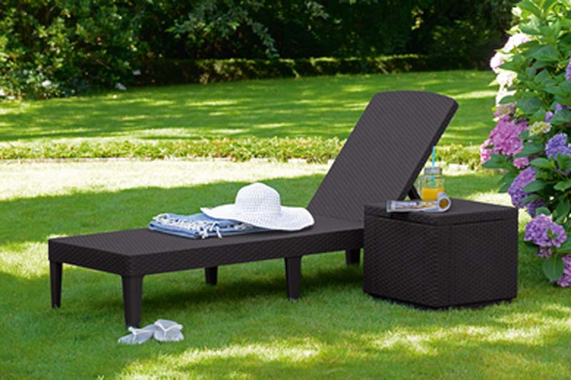 KETER JAIPUR SUN LOUNGER GRAPHITE