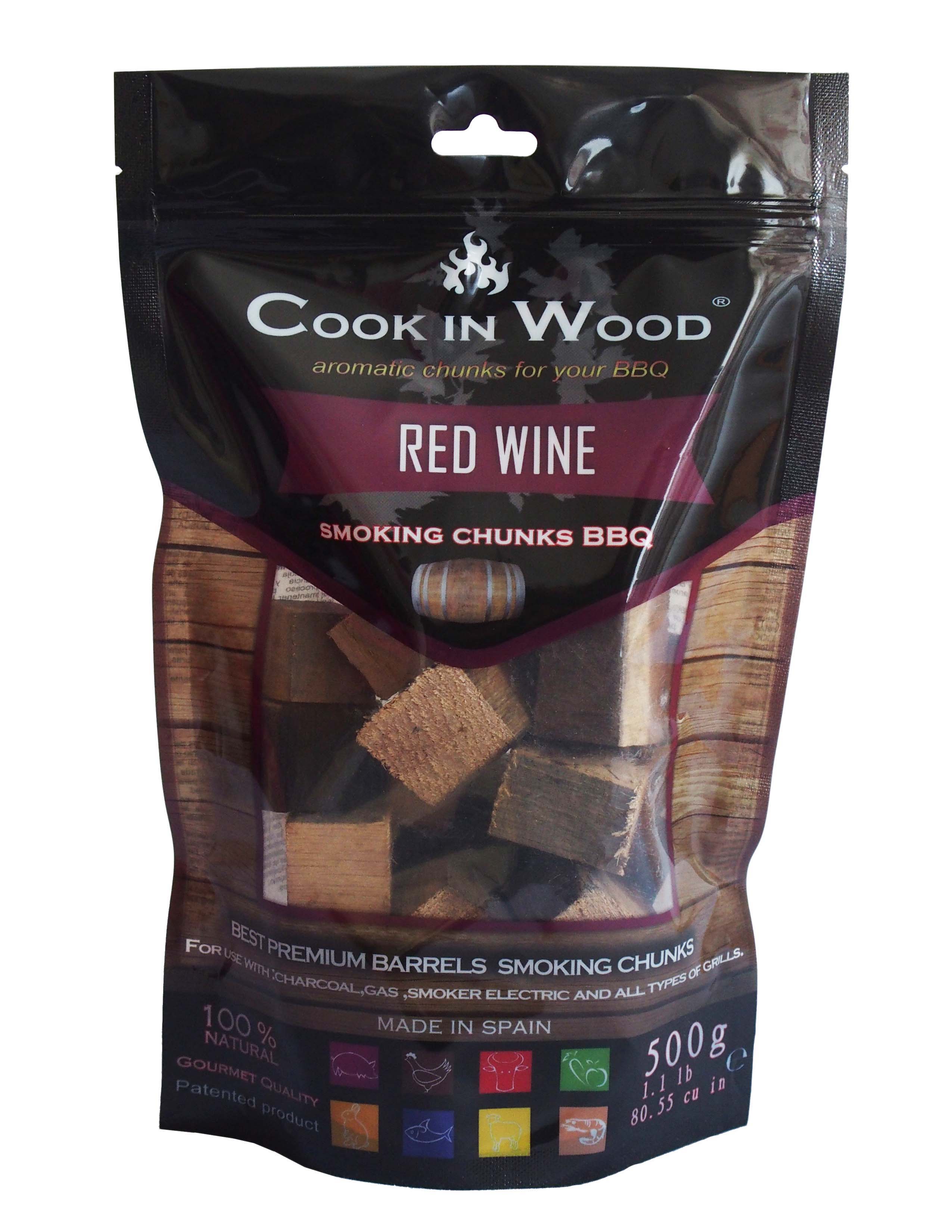 COOK IN WOOD ΞΥΛΑ ΚΑΠΝΙΣΜΑΤΟΣ ΚΟΚΚΙΝΟ ΚΡΑΣΙ 500GR 