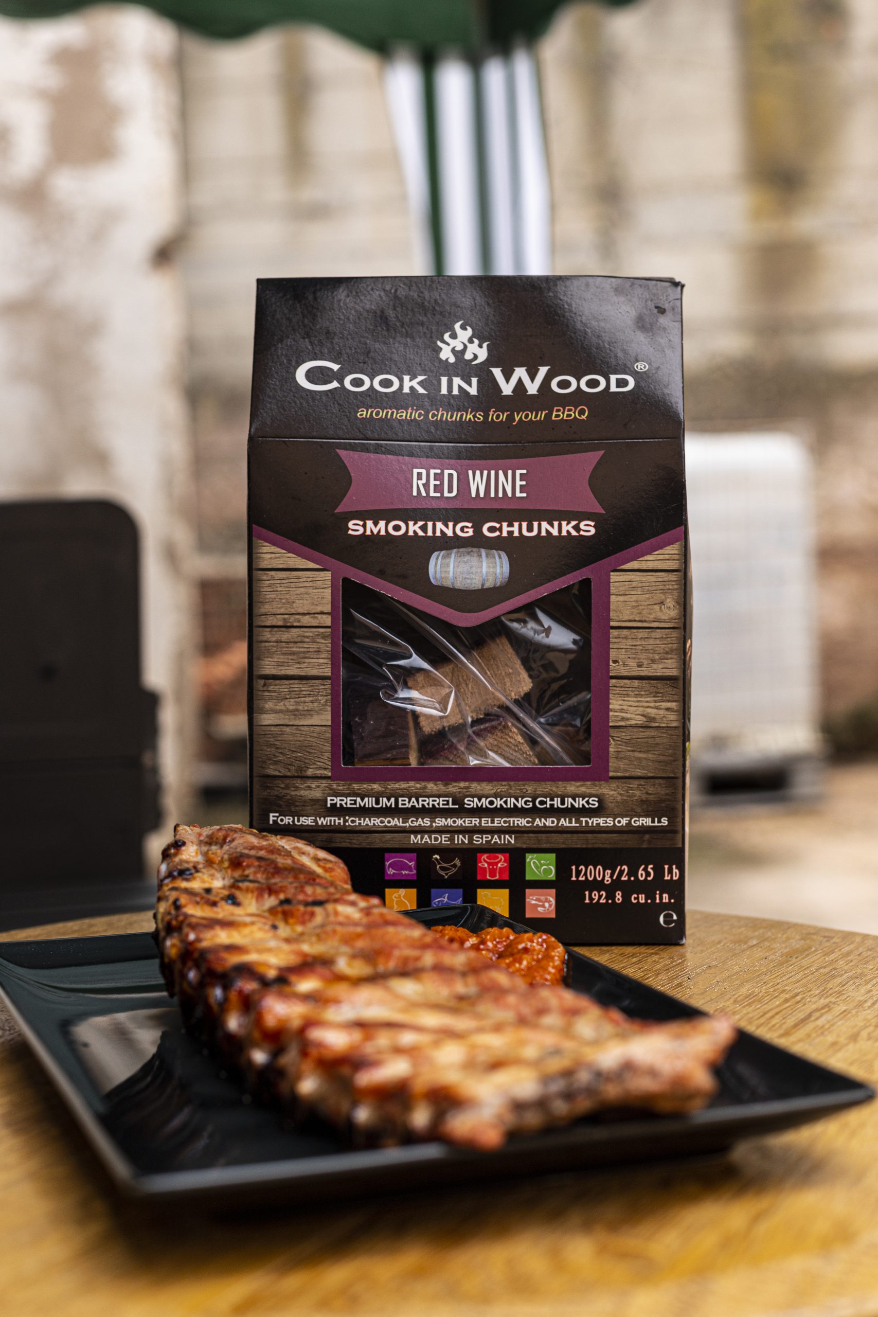 COOK IN WOOD ΞΥΛΑ ΚΑΠΝΙΣΜΑΤΟΣ ΚΟΚΚΙΝΟ ΚΡΑΣΙ 500GR 