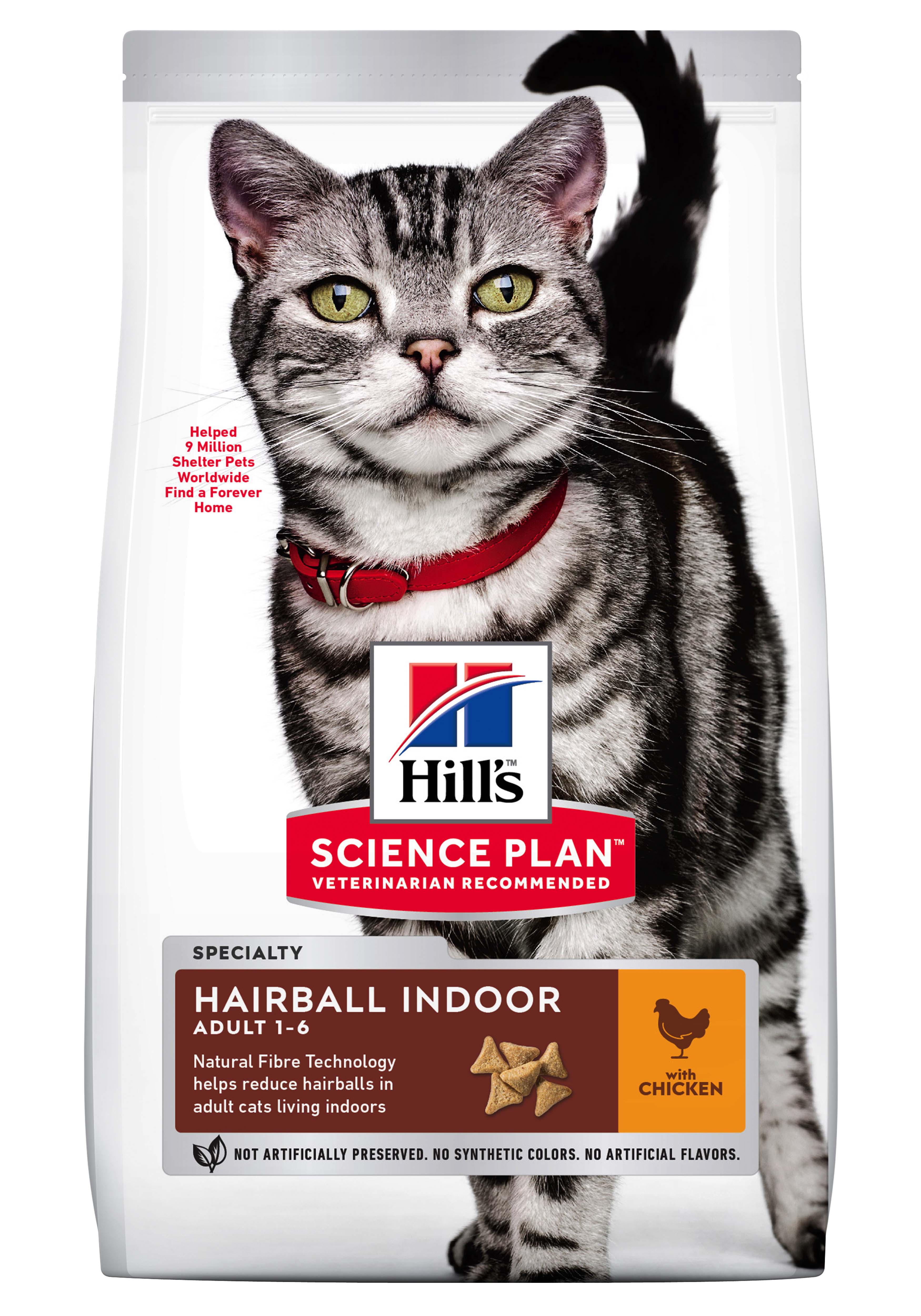 SCIENCE PLAN FEL ADULT HAIRBALL&INDOOR CHICKEN 1.5KG