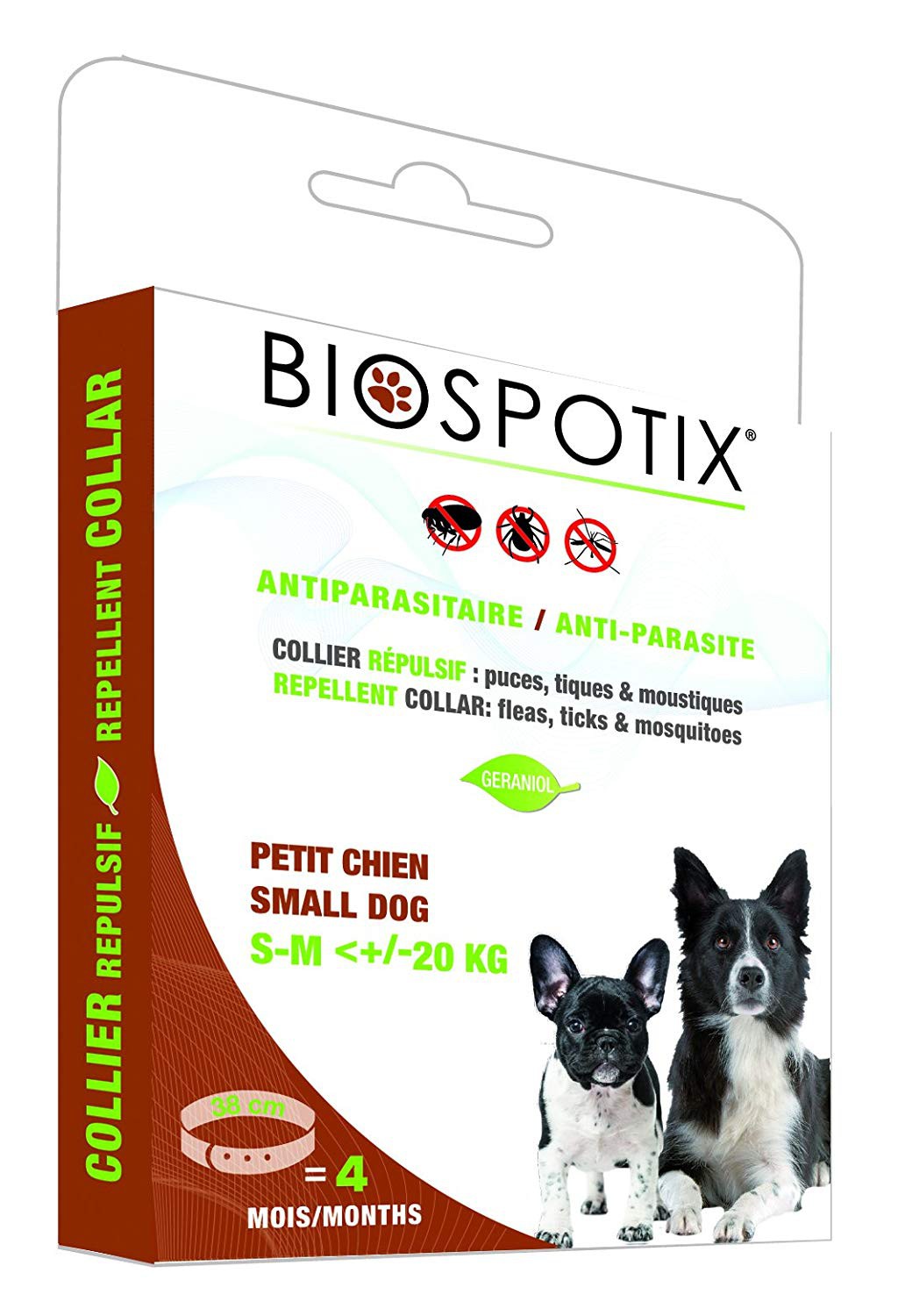 BS SM DOG COLLAR ANTIPARACITE