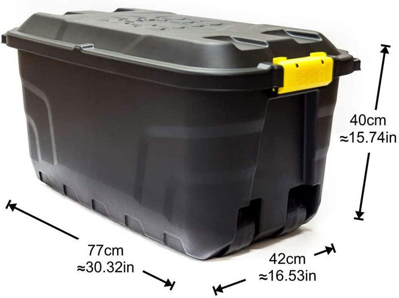 STRATA HEAVY DUTY TRUNK BOX 75L 77X42X40CM