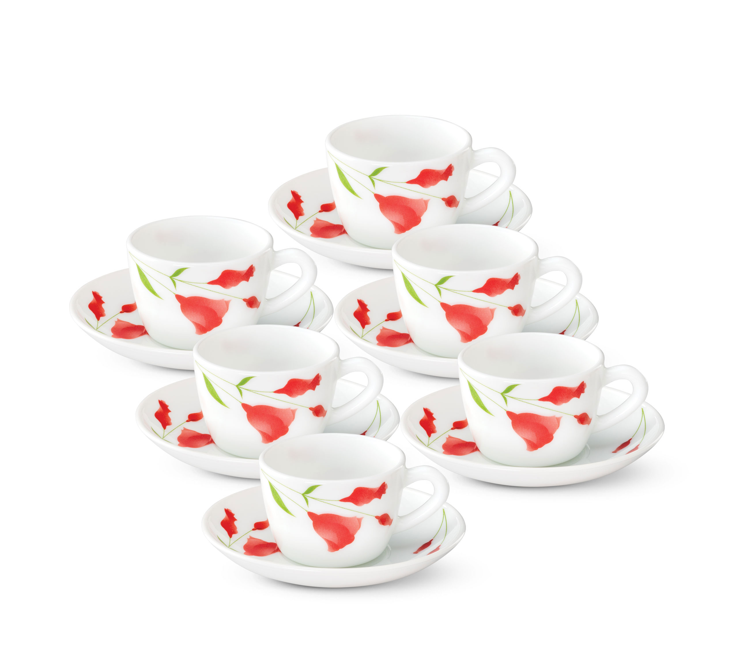 LARAH SET 6PCS 14CL CUP & SAUCER DIANA