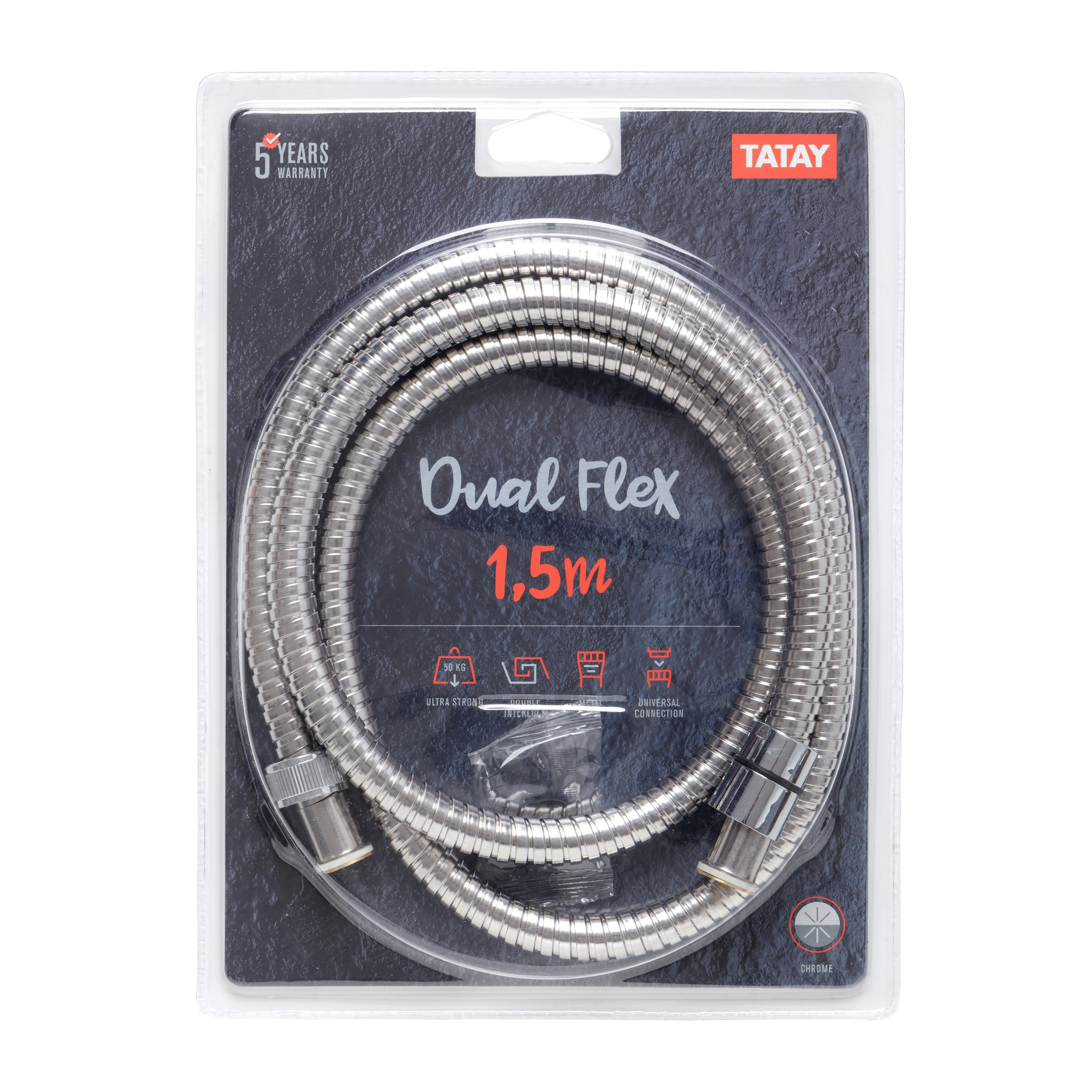 TATΑΥ SHOWER HOSE DUAL FLEX 1.5Μ