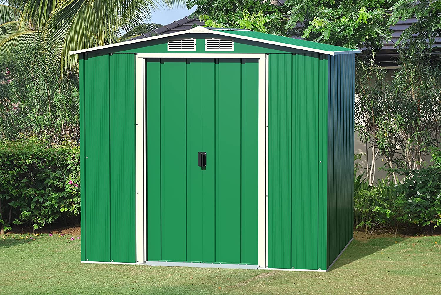  DURAMAX ECO METAL SHED 6X4FT GREEN