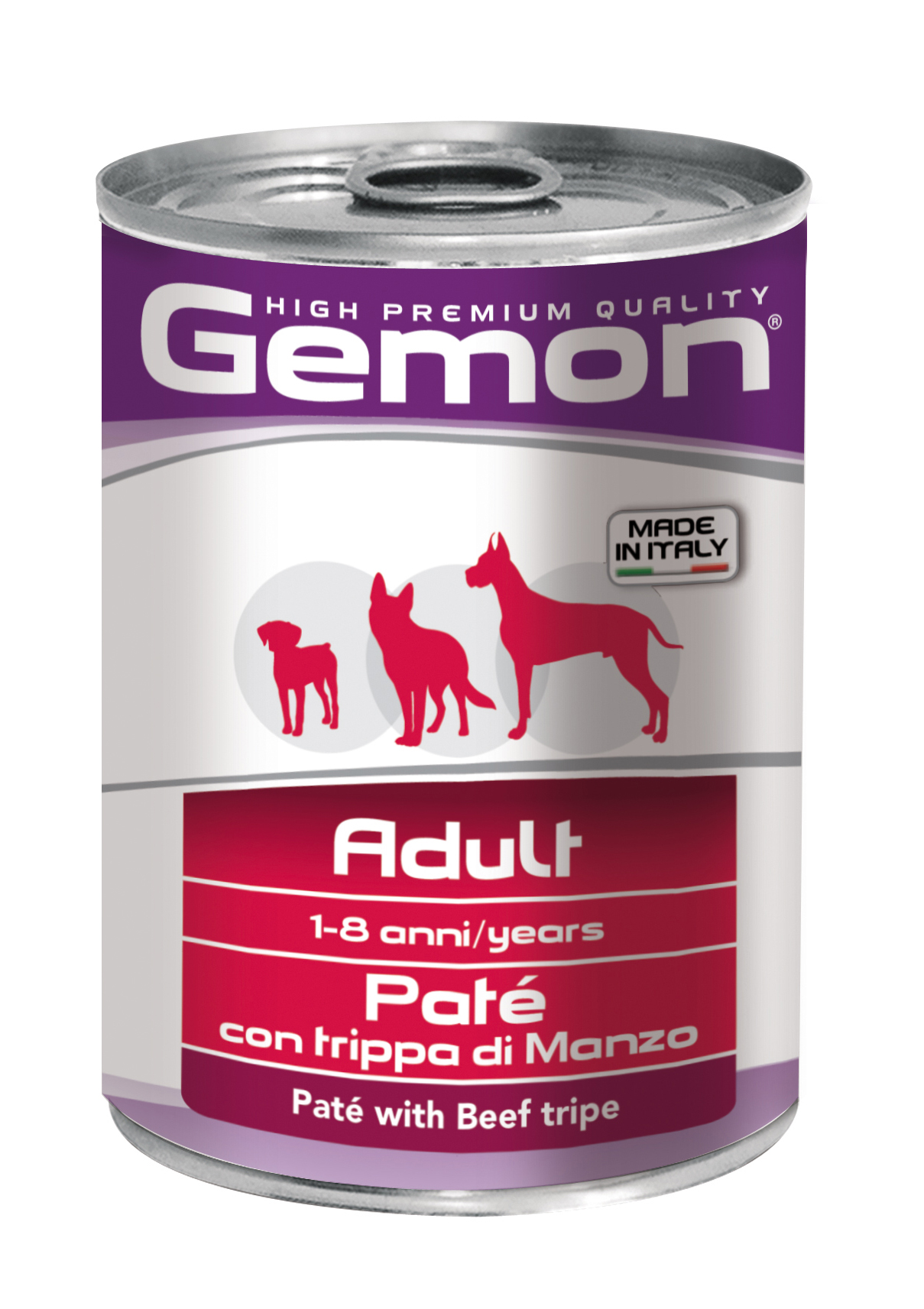 GEMON DOG PATE BEEF 400GR