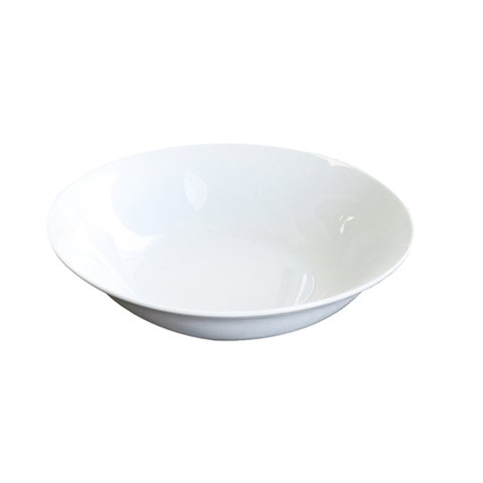 LIFESTYLE SALAD BOWL PORCELAIN WHITE 23CM