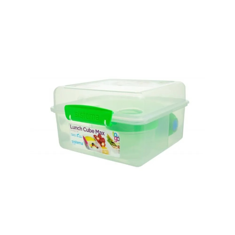 SISTEMA TO GO LUNCH CUBE 2L WITH BOTTLE 4 COLOURS