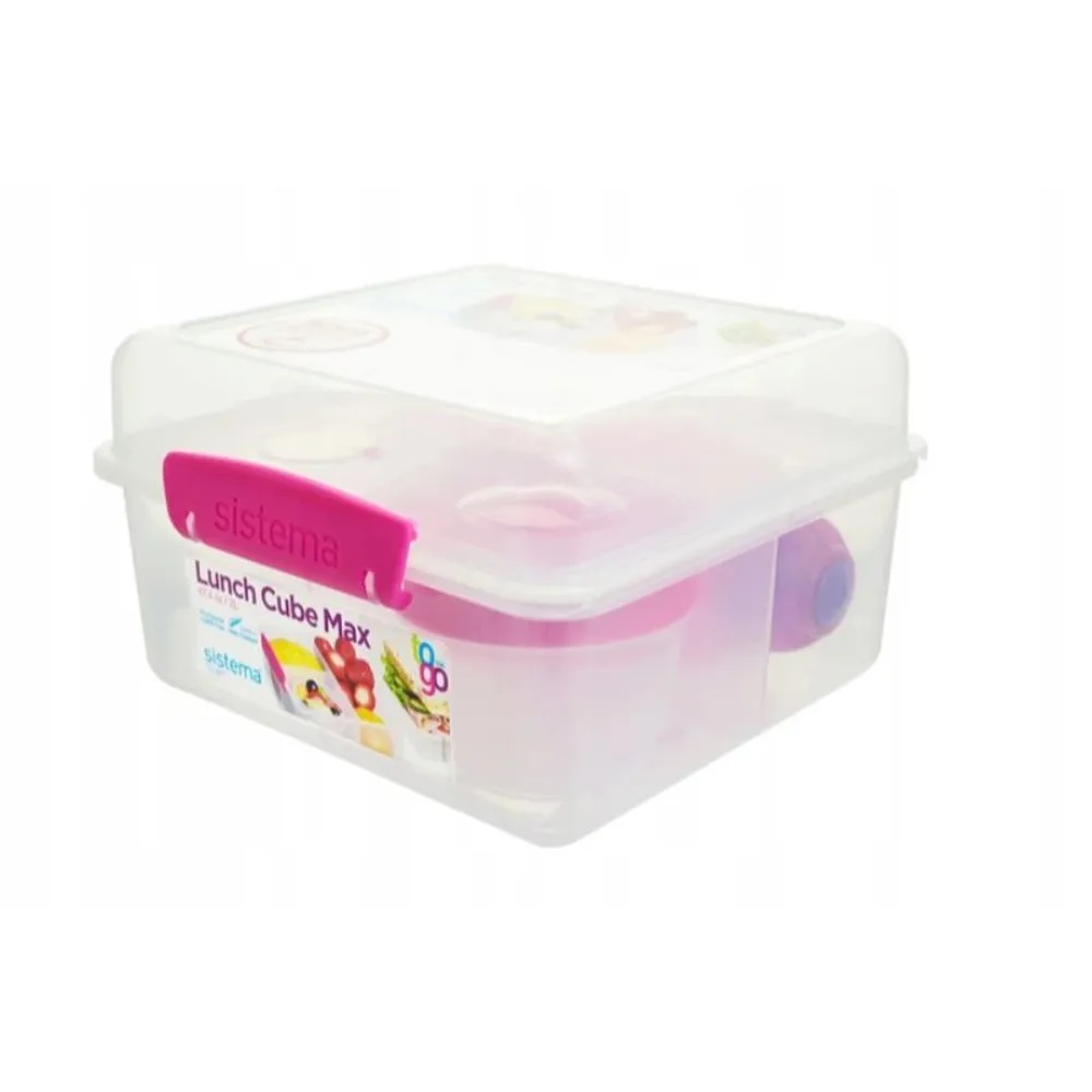 SISTEMA TO GO LUNCH CUBE 2L WITH BOTTLE 4 COLOURS