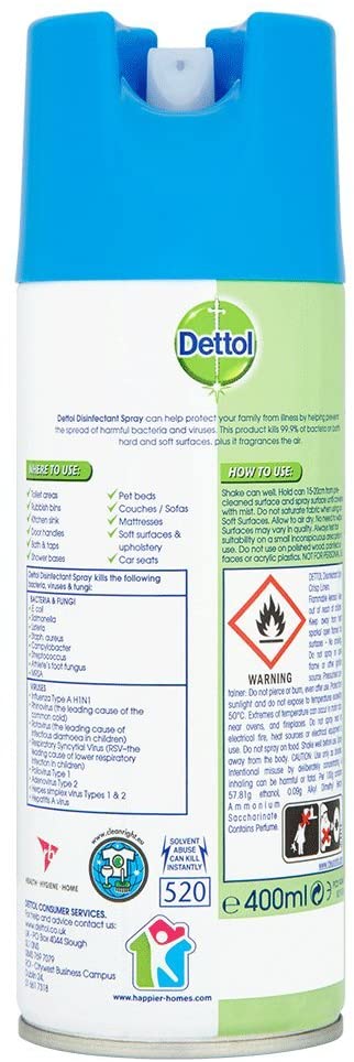 DETTOL ANTIBACTERIAL SPRAY 400ML