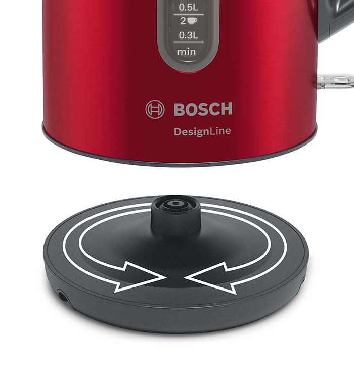 BOSCH TWK4P434 ΒΡΑΣΤΗΡΑΣ DESIGNLINE 1.7 L ΚΟΚΚΙΝΟ