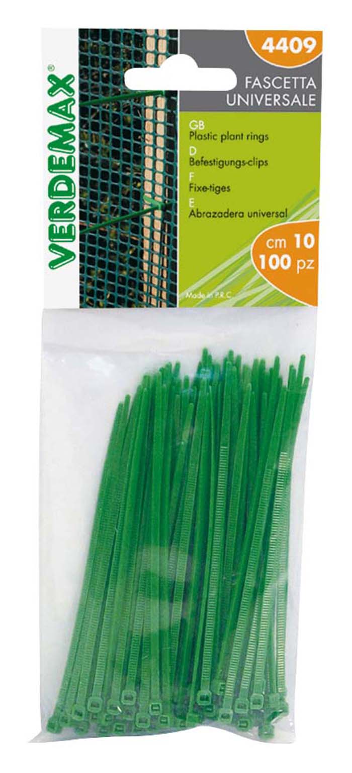 VERDEMAX CABLE TIES 10CM 100PCS GREEN