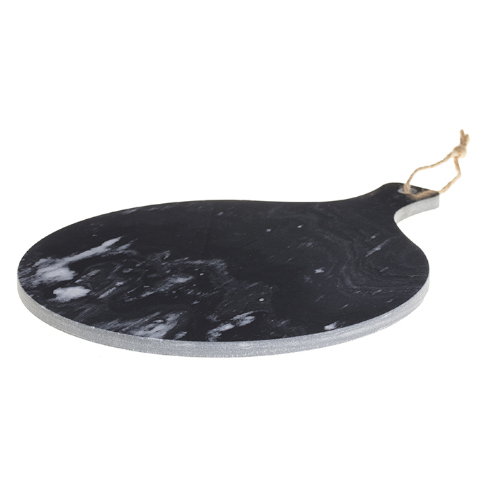 CUTTING BOARD BLACK MARBLE D35CM