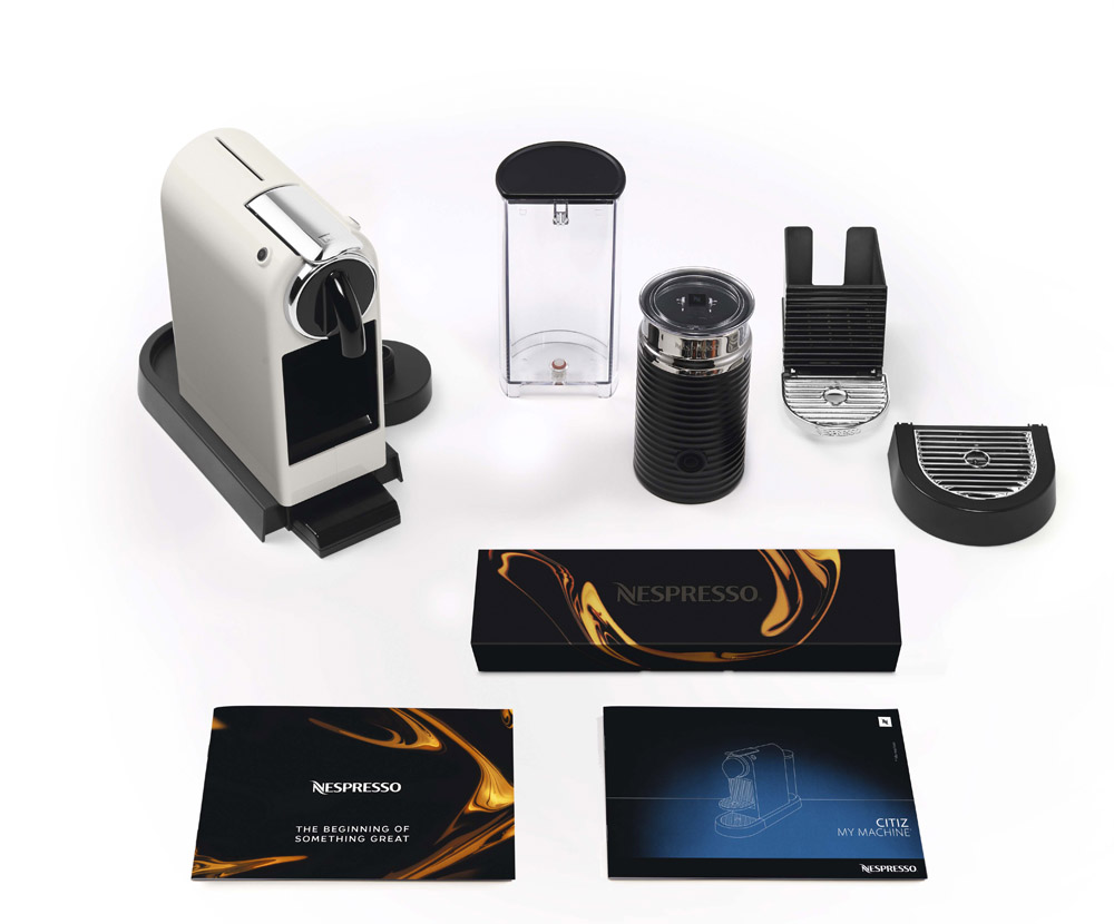 NESPRESSO D123 CITIZ&MILK COFFEE MACHINE WHITE