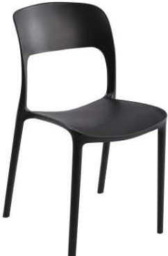 TIKA CHAIR BLACK 41Χ57Χ83.5CM